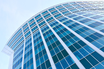 striped texture of downtown property