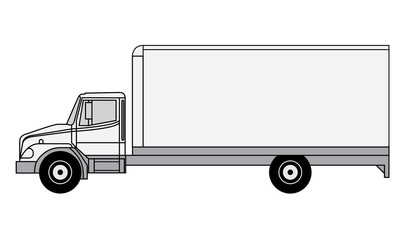 Detailed vector truck illustration -can be scaled to any size