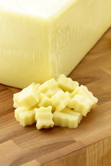mozzarella cheese block
