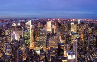 Fotobehang New York City Manhattan Times Square night © rabbit75_fot