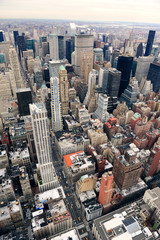 Manhattan skyline with New York City skyscrapers
