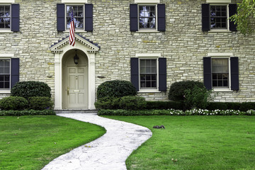 Entrance of American Luxury Residence