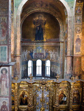 Interior Of Saint Sophia Cathedral In Kiev, Ukraine