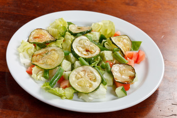 salad with zucchini