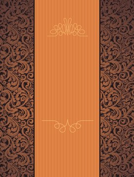 floral beautiful orange background
