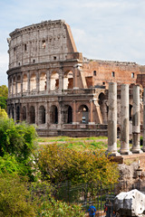 Naklejka premium The Majestic Coliseum, Rome, Italy.