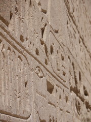 Hieroglyph close up