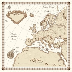 Naklejka premium Europe map vector