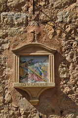 Bildstock in Deia, Mallorca