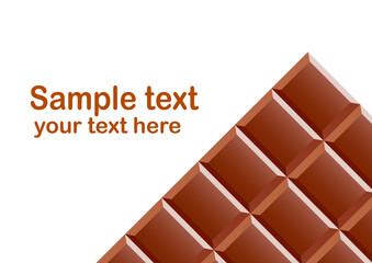 Background with chocolate