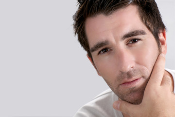 Obraz premium Portrait of man on white background