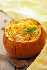 pumpkin with risotto