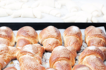 baked pies,croissants.