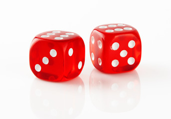 Red and white dices