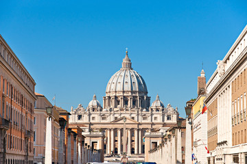 Fototapeta na wymiar San Peter bazylika, Rzym, Włochy.