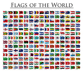 Set of 210 World flags - updated October 2011