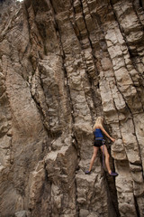 rock climb woman