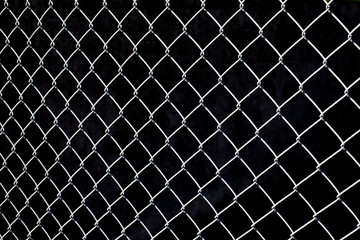 Naklejka premium Metalic fence.