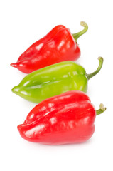 Fresh pepper isolated on white background