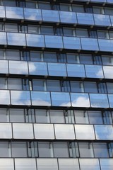 Obraz premium modern cloud window building