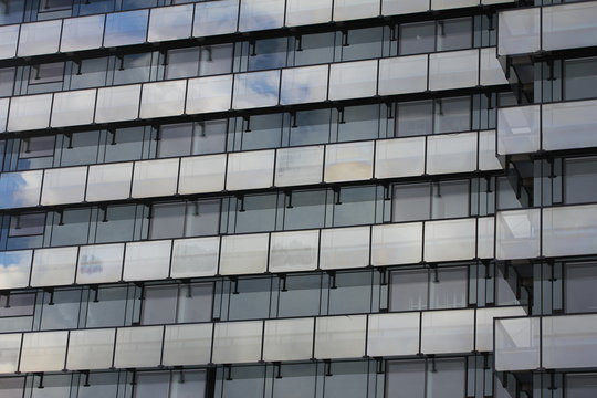 modern cloud window building