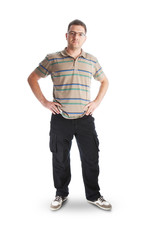 Naklejka premium Casual man portrait
