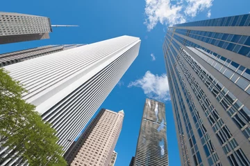 Selbstklebende Fototapeten Skyscrapers in Chicago © SergiyN