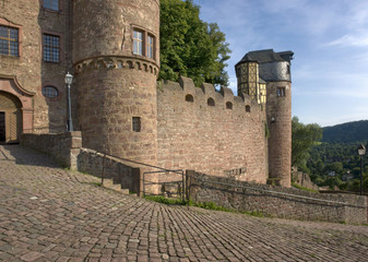 Wertheim Castle detail at summer time