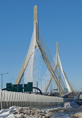 Obraz premium Zakim Bunker Hill Bridge