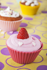 cupcakes à la fraise