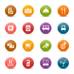 Colored dots - Hotel icons