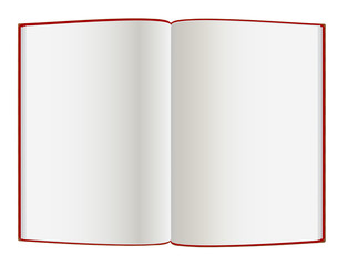 Blank pages inside of book , vector