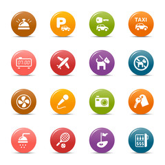 Colored dots - Hotel icons