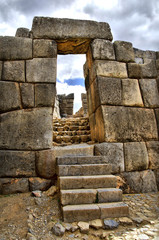 Gate at Sacsayhuaman Ruins - HDR effect
