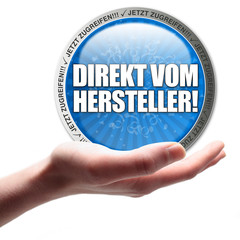 Direkt vom Hersteller! Button, Icon