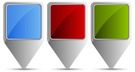 Set of sqare pointers