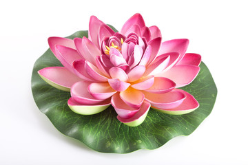 Plastic flower of a lotus