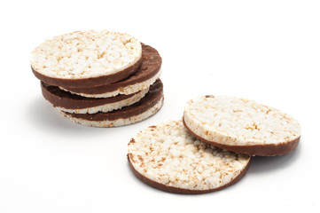 Gallette di riso soffiato con cioccolato