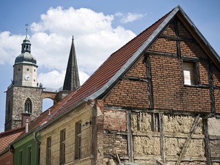 Jueterbog-Nikolaikirche-Fachwerkbau