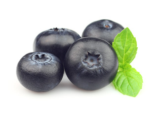 Blueberry with mint
