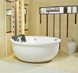 interior of modern bathroom