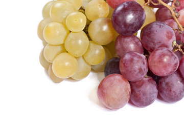 Uvas blancas y negras