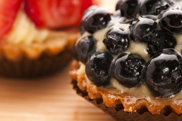 French cake with fresh fruits