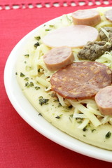 raw meat lovers pizza