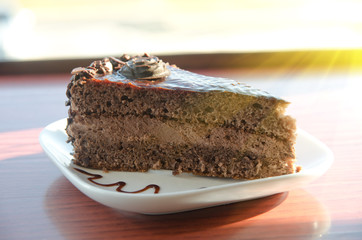 piece of chocolate cake