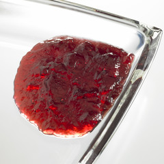 jelly in glass bowl