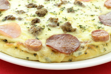 hot ready to eat  meat lovers pizza