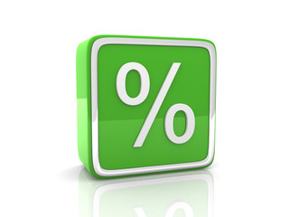 Blue percentage icon