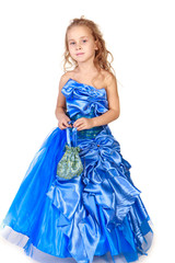 Beautiful girl in evening dress