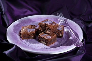 Lavender chocolate brownies